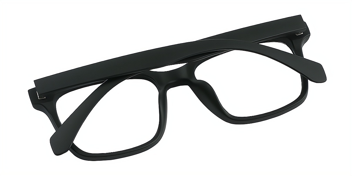 Black Square Classic Simple TR90 Eyeglasses