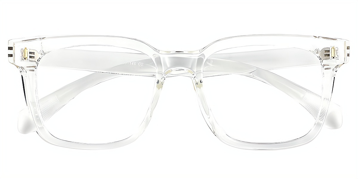 Clear Square Classic Simple TR90 Eyeglasses