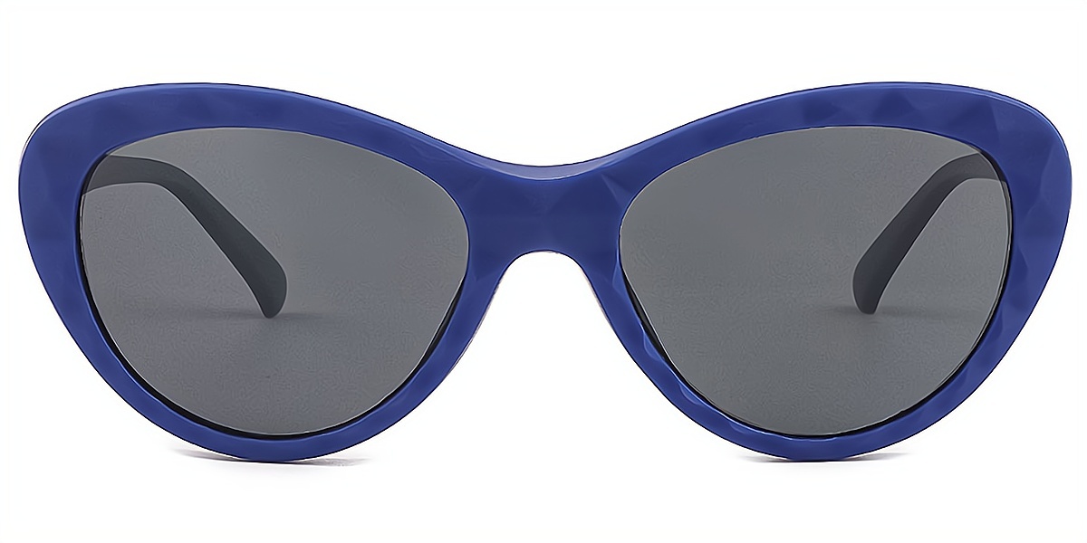 Blue Cat Eye Modish Sun-clip TR90 Eyeglasses