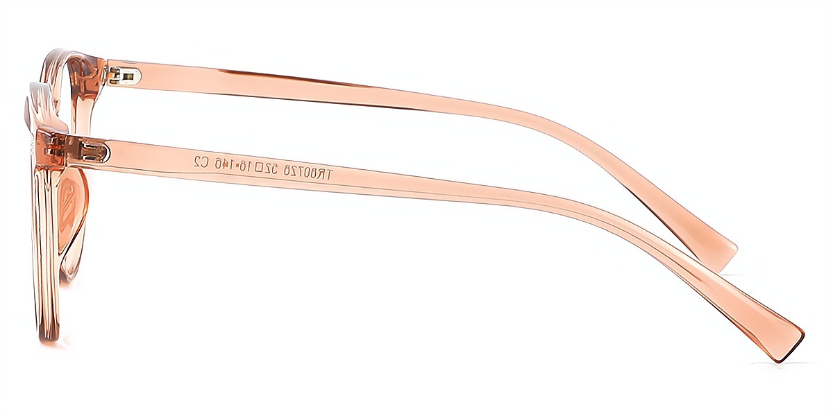 Brown Oval Classic Horn TR90 Eyeglasses