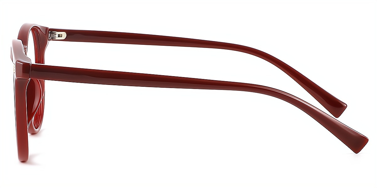 Red Oval Classic Horn TR90 Eyeglasses