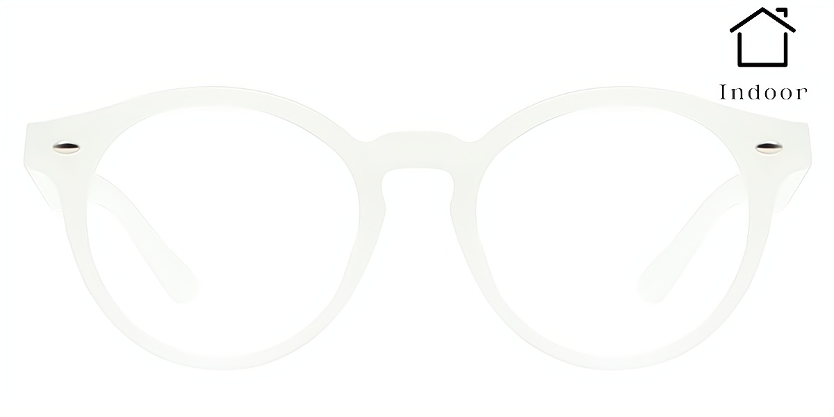 Purple Round Unique Plastic Eyeglasses