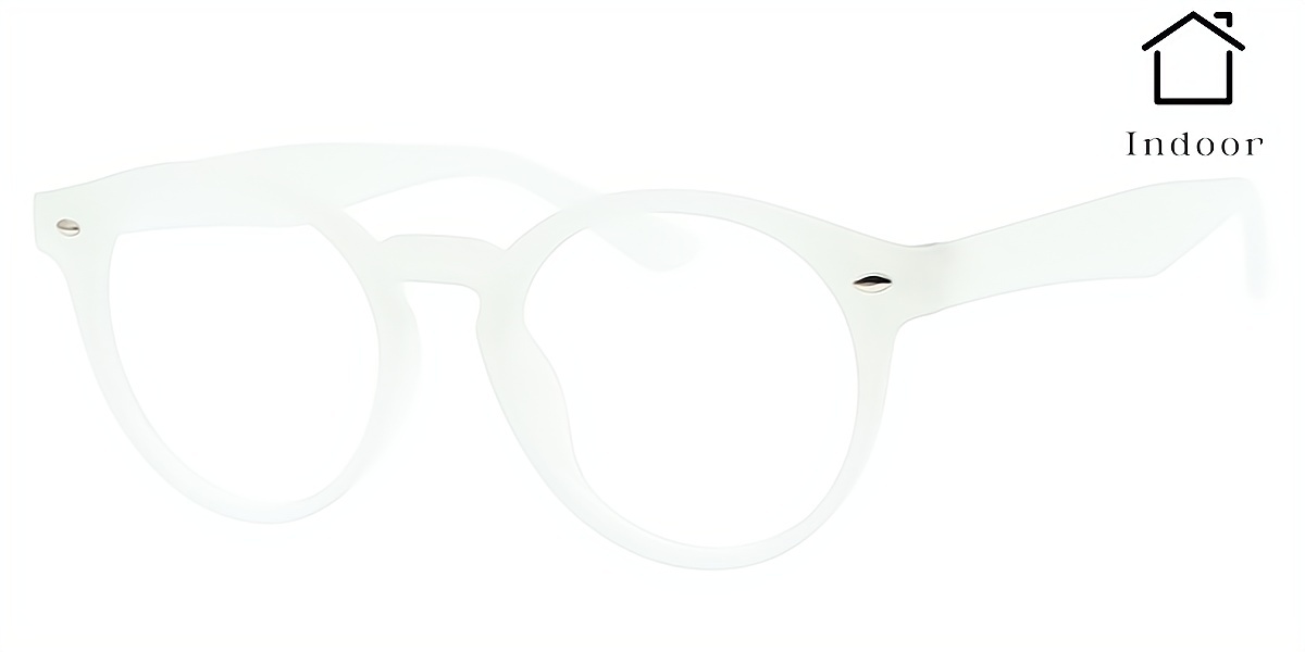 Purple Round Unique Plastic Eyeglasses
