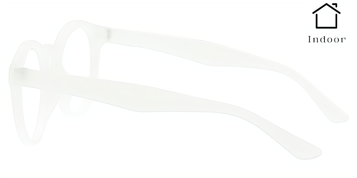 Purple Round Unique Plastic Eyeglasses