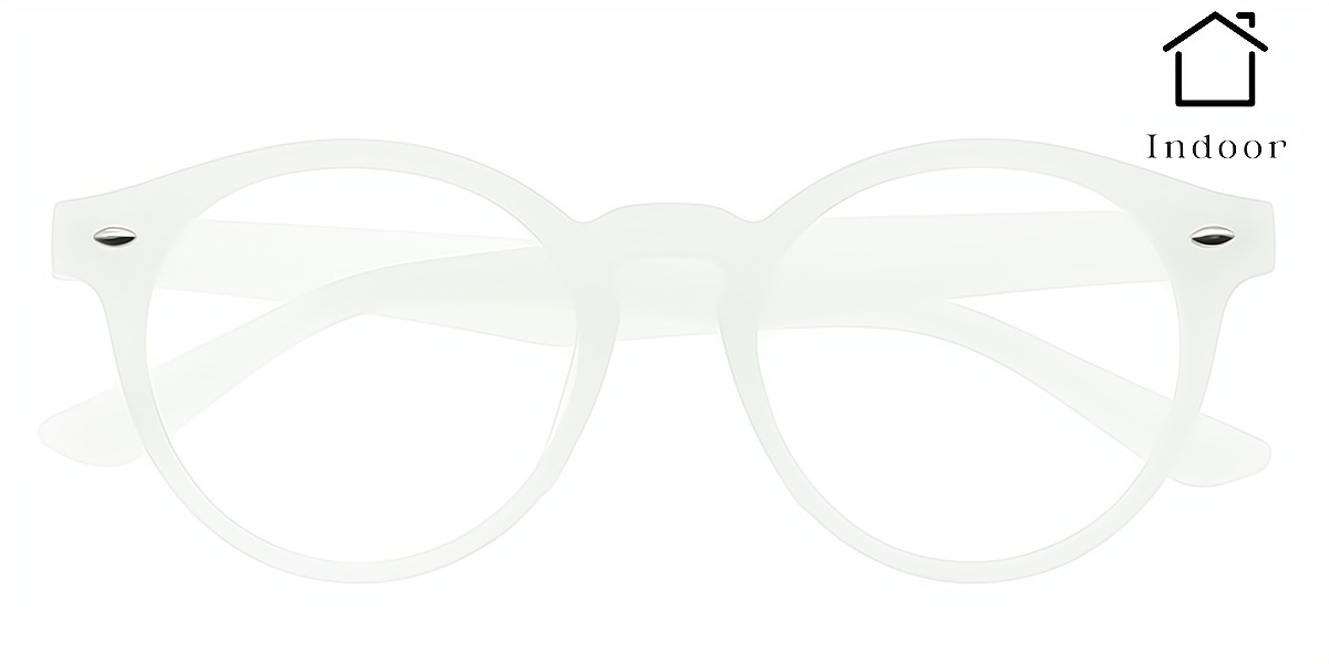 Purple Round Unique Plastic Eyeglasses