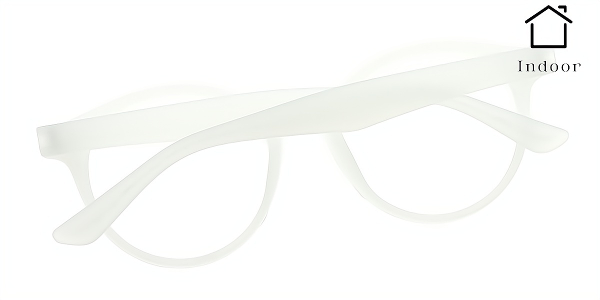 Purple Round Unique Plastic Eyeglasses