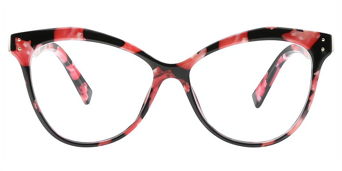 Floral Butterfly Unique Horn TR90 Eyeglasses