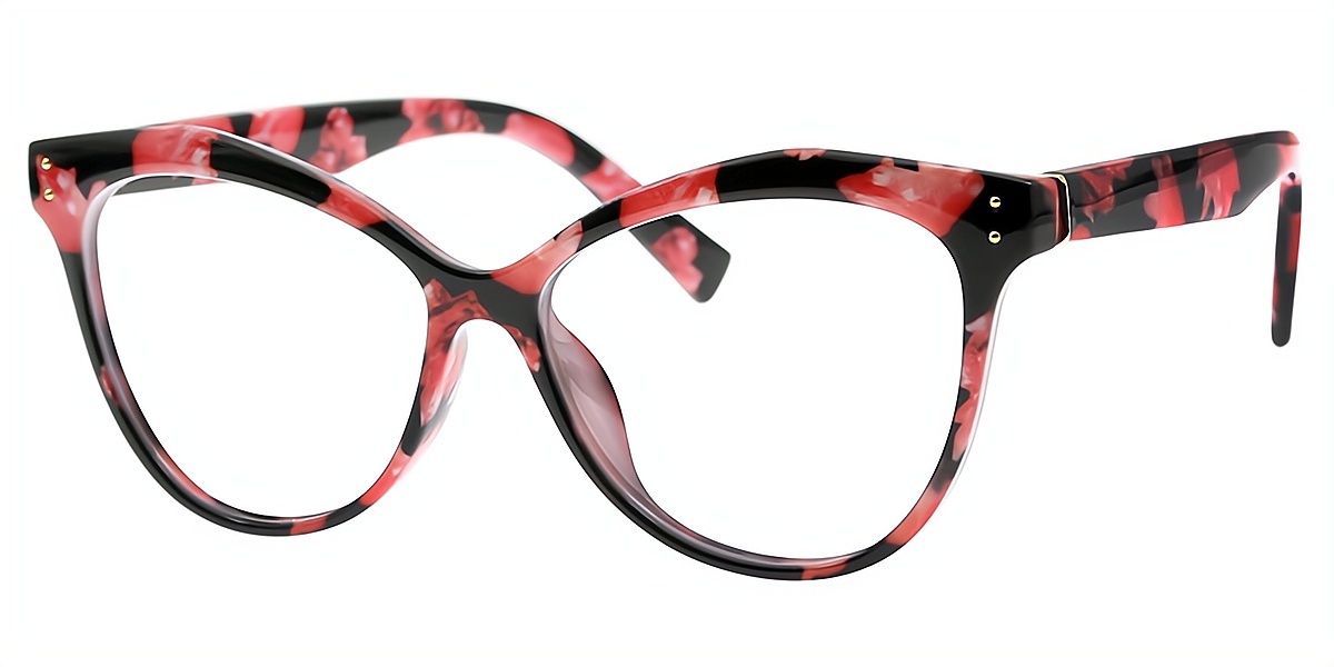 Floral Butterfly Unique Horn TR90 Eyeglasses