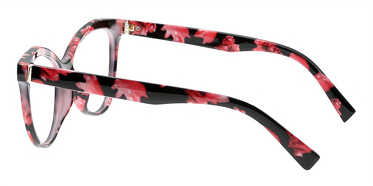 Floral Butterfly Unique Horn TR90 Eyeglasses