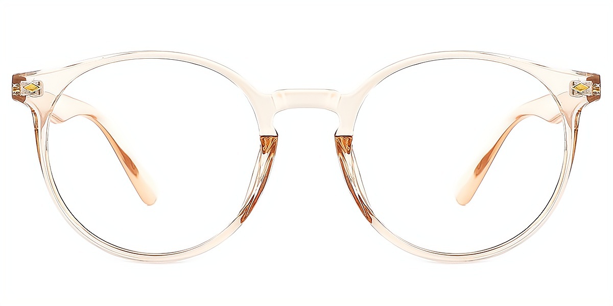 Brown Oval Classic Oversized TR90 Eyeglasses