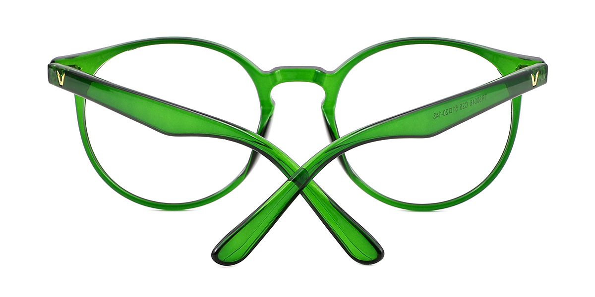 Green Oval Classic Oversized TR90 Eyeglasses