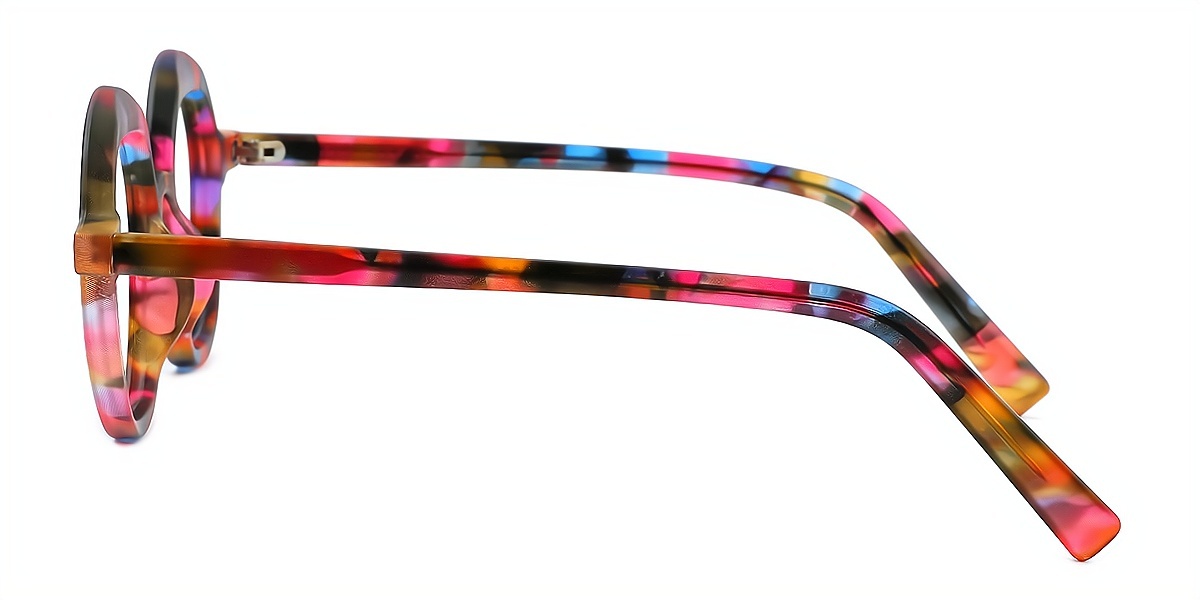 Floral Round Chic Fancy TR90 Eyeglasses