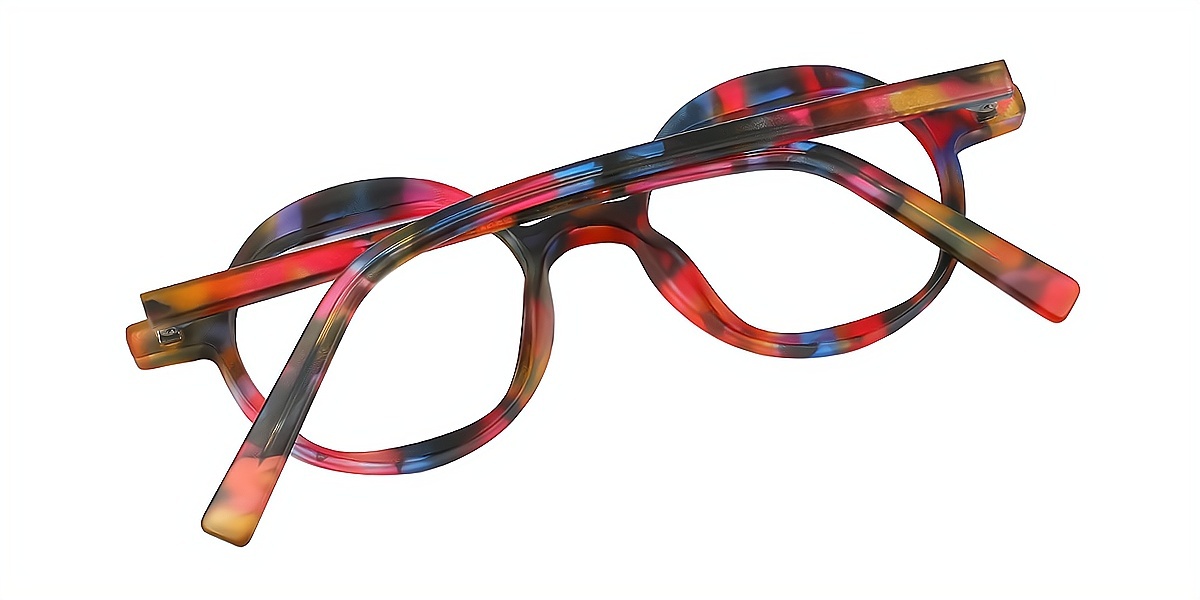 Floral Round Chic Fancy TR90 Eyeglasses