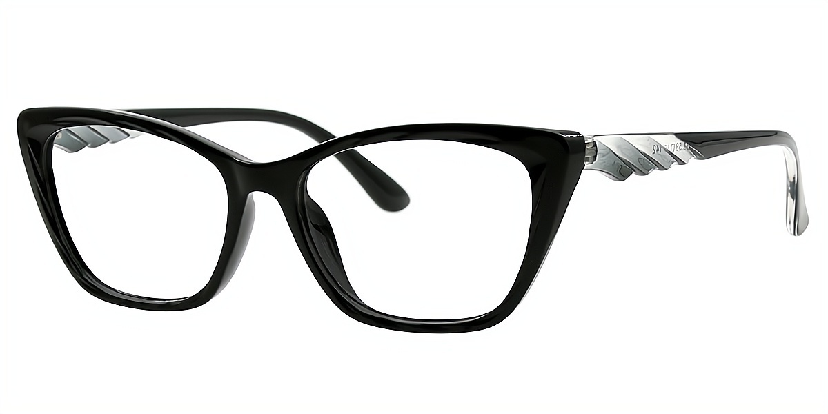 Black Cat Eye Simple Exquisite TR90 Eyeglasses