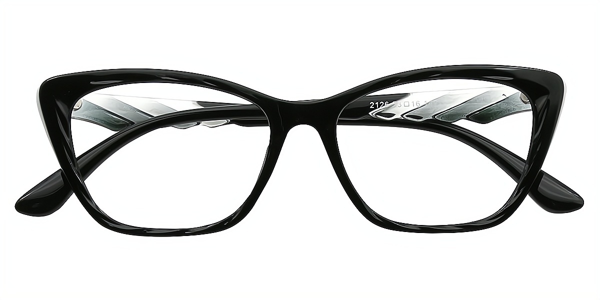 Black Cat Eye Simple Exquisite TR90 Eyeglasses