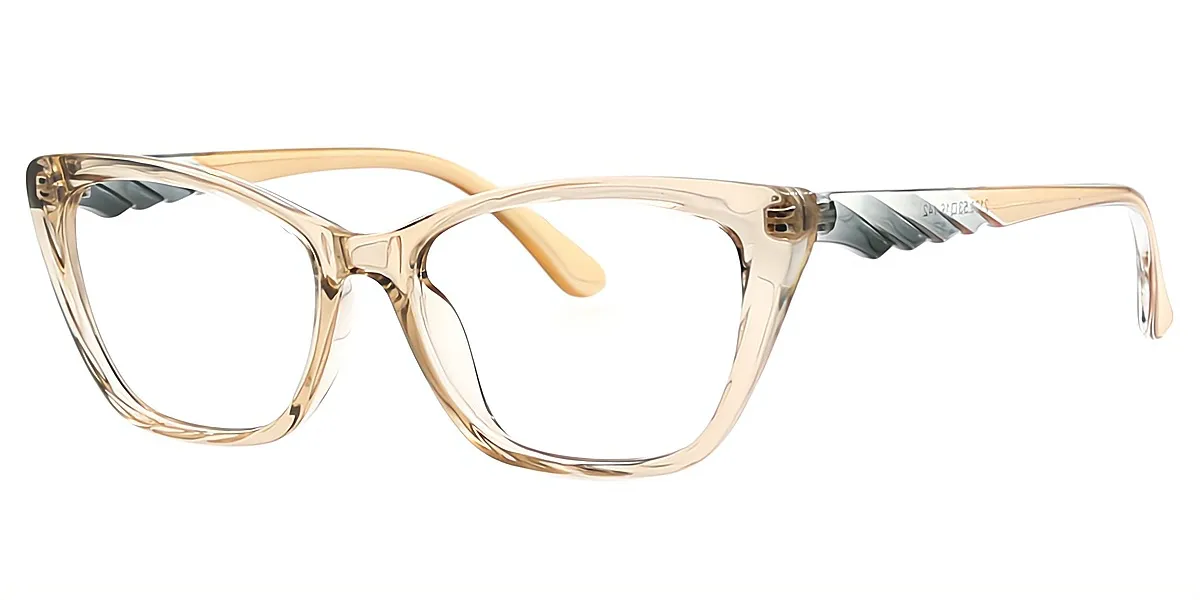 Brown Cat Eye Simple Exquisite TR90 Eyeglasses