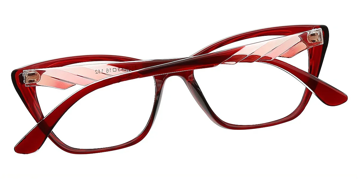 Red Cat Eye Simple Exquisite TR90 Eyeglasses