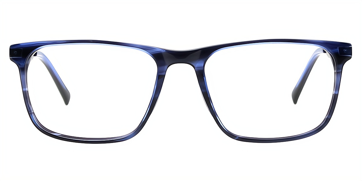 Dormont Black Rectangle Classic Horn Acetate Eyeglasses | Muukal.com