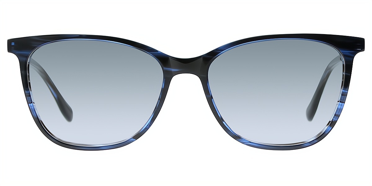 Black Blue Horn Elegant Acetate Eyeglasses