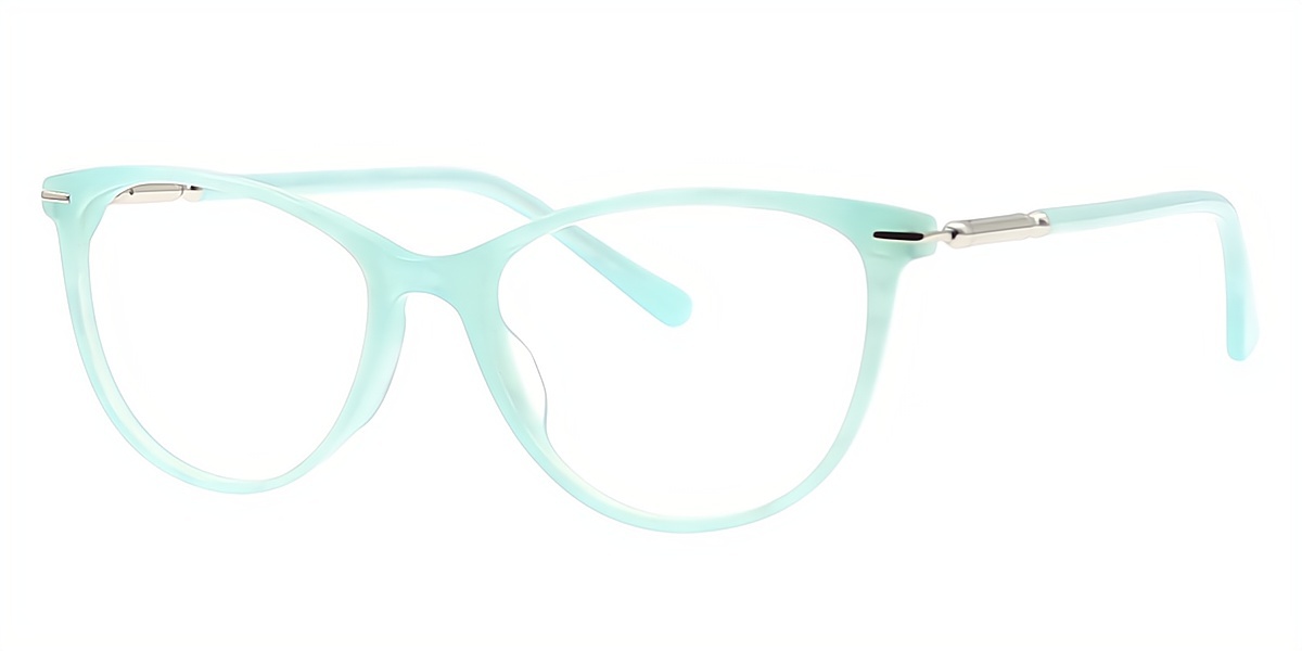 Blue Cat Eye Exquisite Acetate Eyeglasses