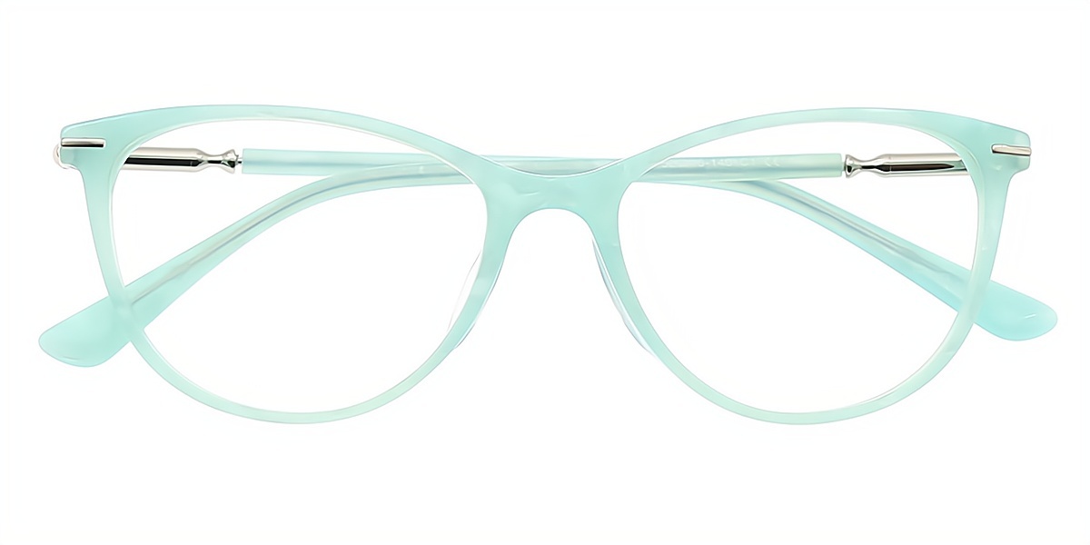 Blue Cat Eye Exquisite Acetate Eyeglasses