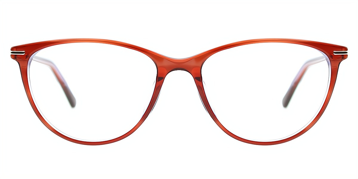 Red Cat Eye Exquisite Acetate Eyeglasses