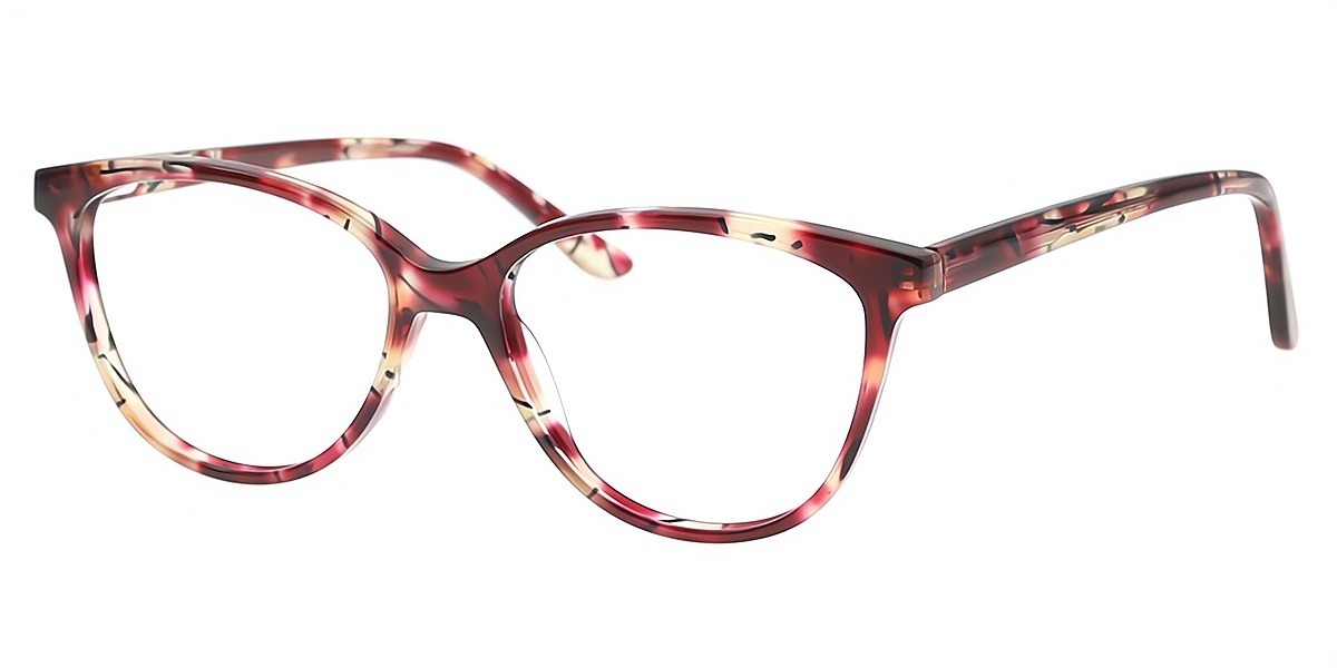 Red Cat Eye Chic Exquisite Acetate Eyeglasses