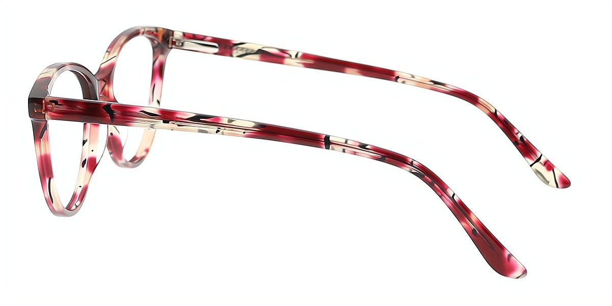 Red Cat Eye Chic Exquisite Acetate Eyeglasses