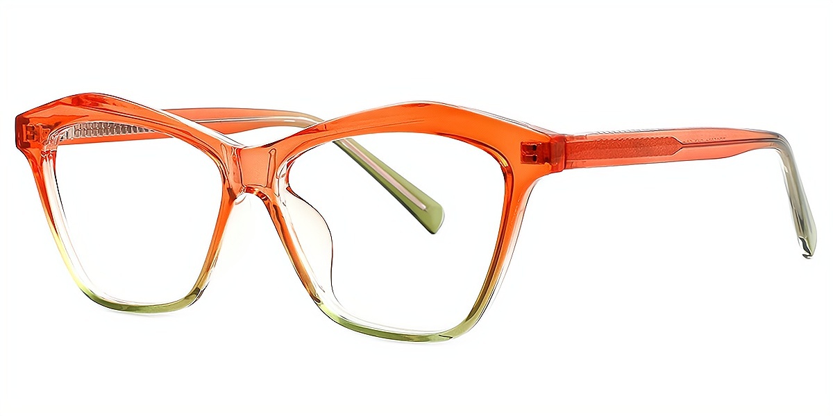 Orange Gradient Butterfly Modish TR90 Eyeglasses