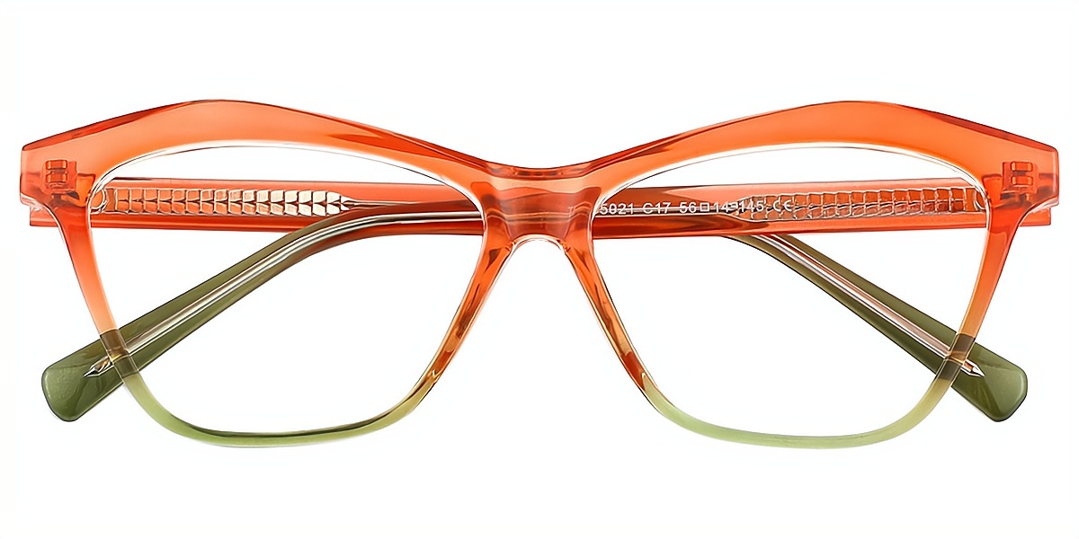 Orange Gradient Butterfly Modish TR90 Eyeglasses