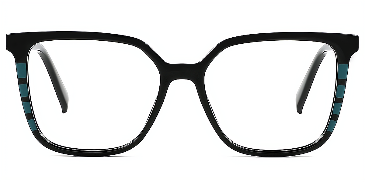 Black Square Modish TR90 Eyeglasses