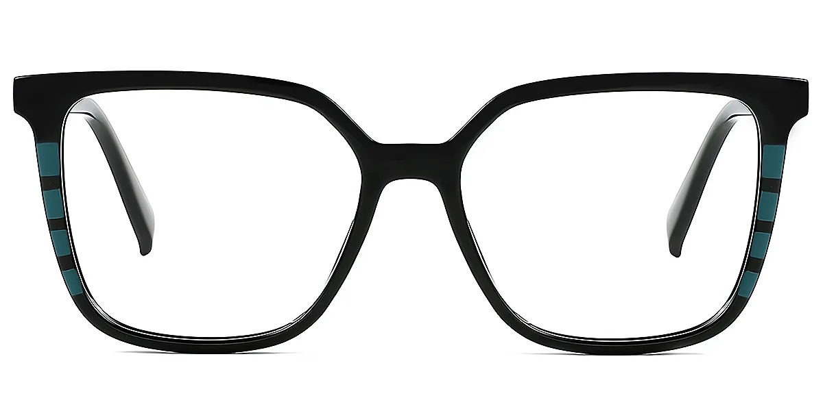 Black Square Modish TR90 Eyeglasses