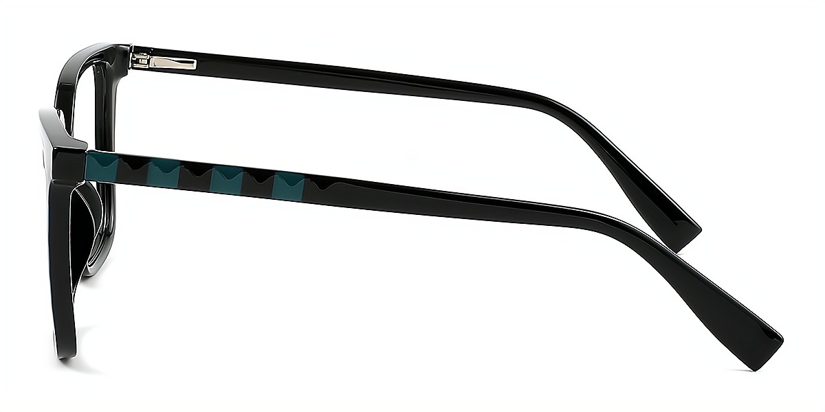 Black Square Modish TR90 Eyeglasses