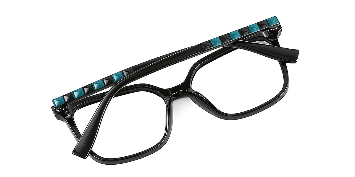 Black Square Modish TR90 Eyeglasses