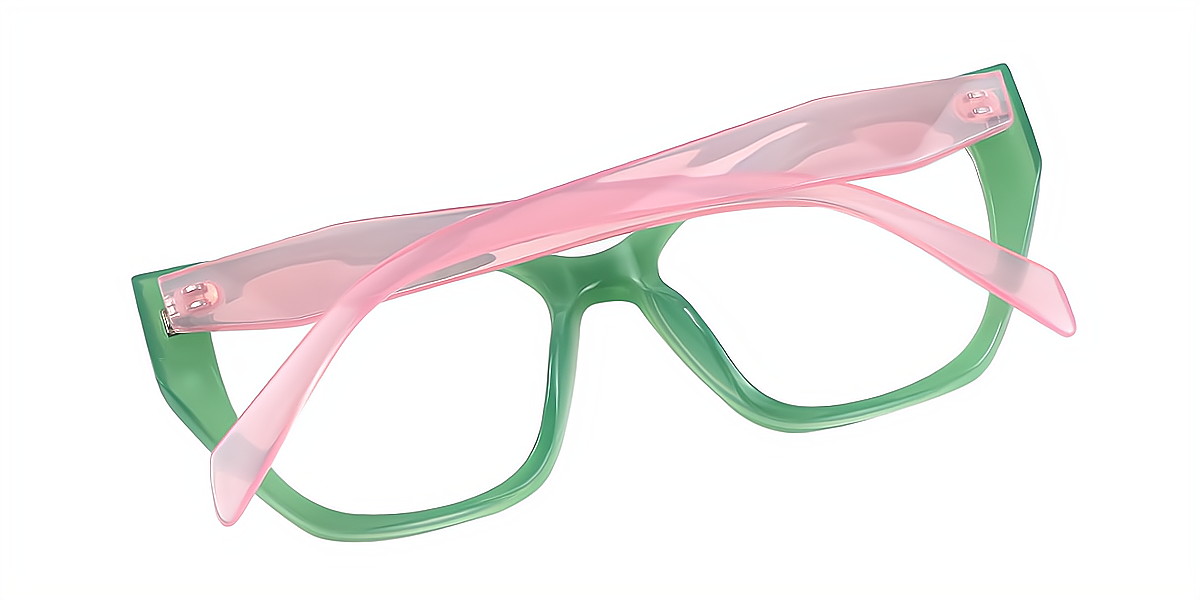 Green Butterfly Modish Plastic Eyeglasses