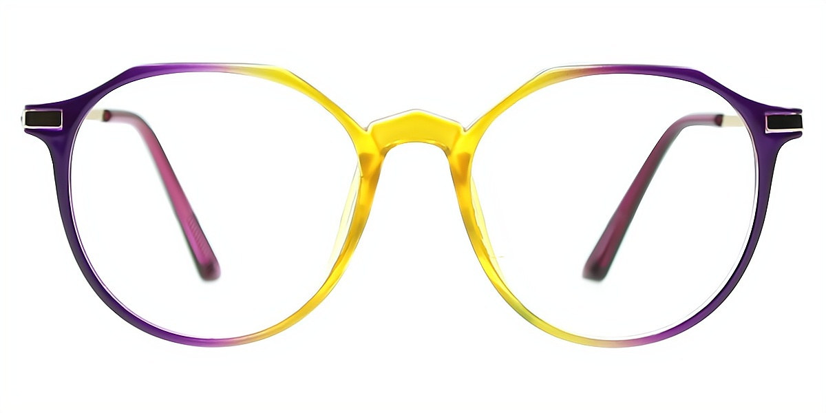 Multicolor Oval Unique Horn TR90 Eyeglasses