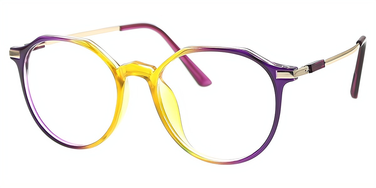 Multicolor Oval Unique Horn TR90 Eyeglasses