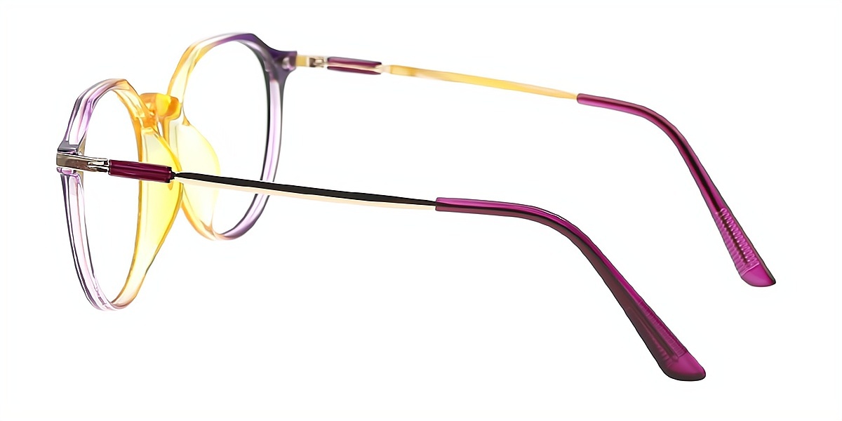 Multicolor Oval Unique Horn TR90 Eyeglasses