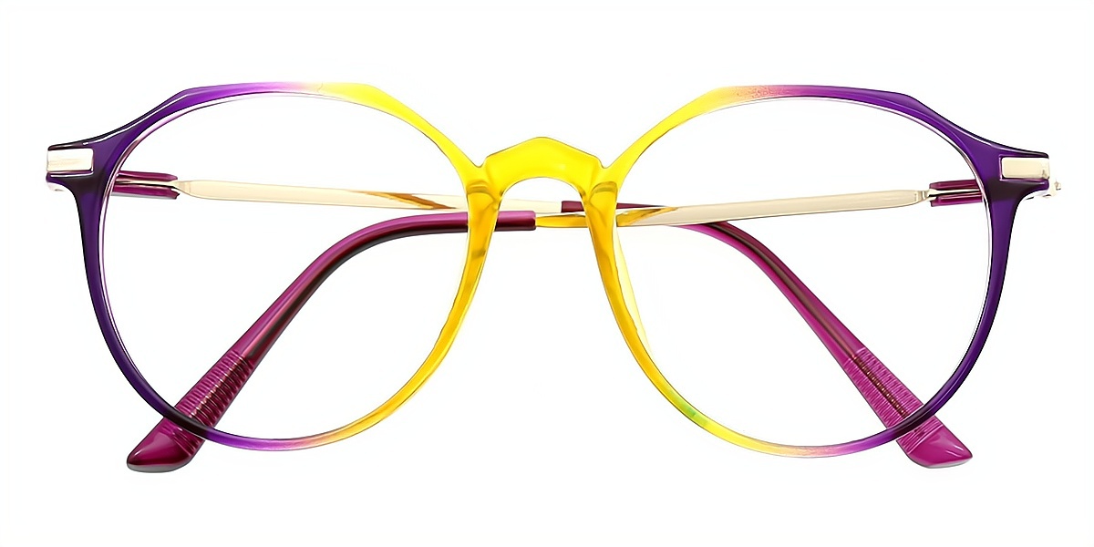 Multicolor Oval Unique Horn TR90 Eyeglasses