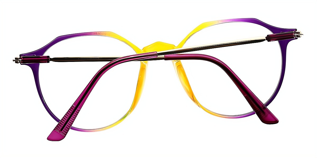 Multicolor Oval Unique Horn TR90 Eyeglasses