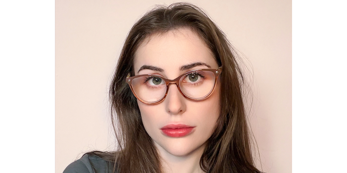 Brown Cat Eye Chic Plastic Eyeglasses
