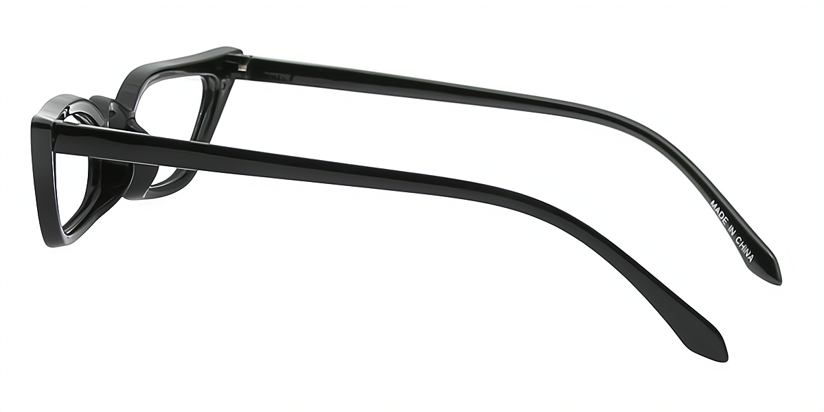 Black Cat Eye Unique Plastic Eyeglasses