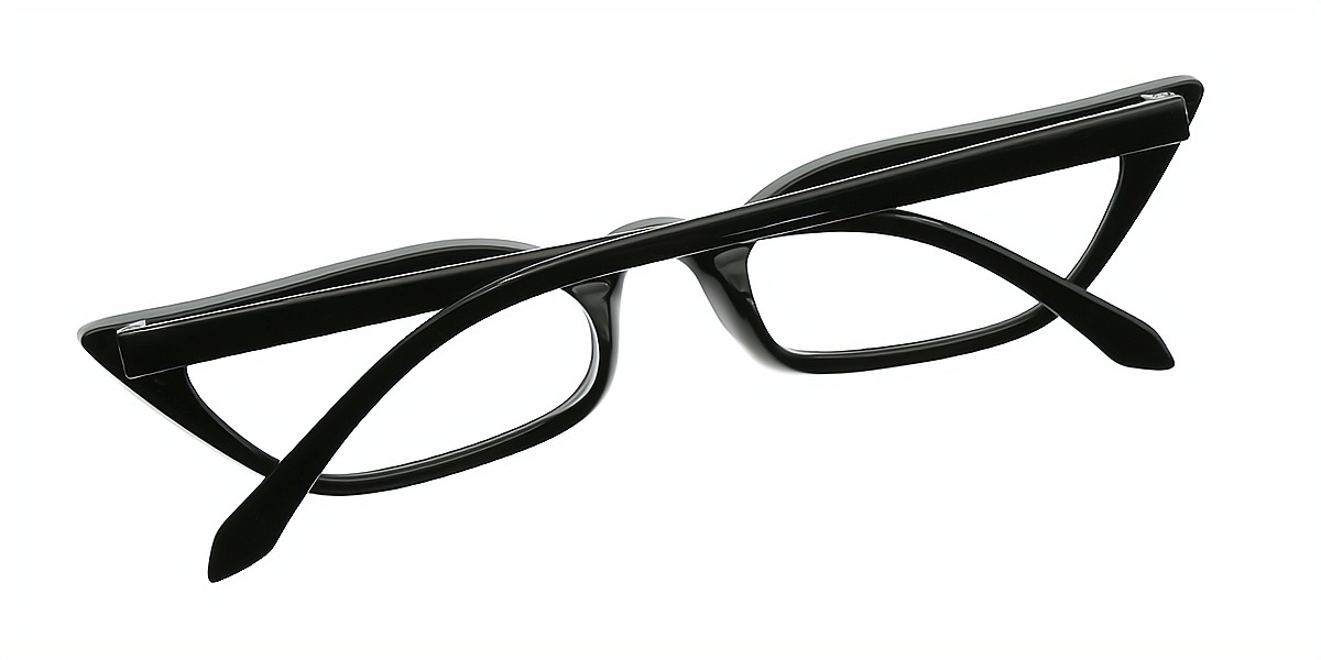 Black Cat Eye Unique Plastic Eyeglasses