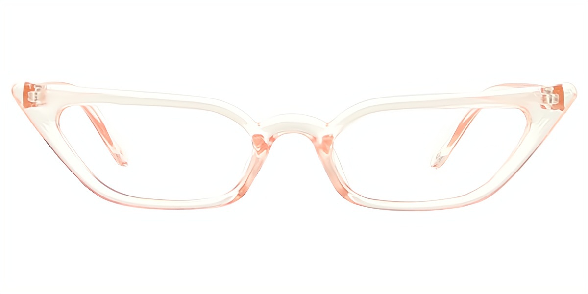 Pink Cat Eye Unique Plastic Eyeglasses