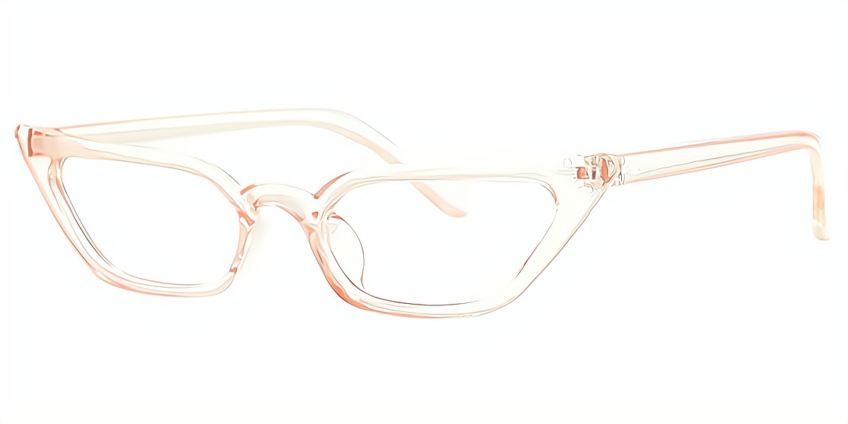 Pink Cat Eye Unique Plastic Eyeglasses