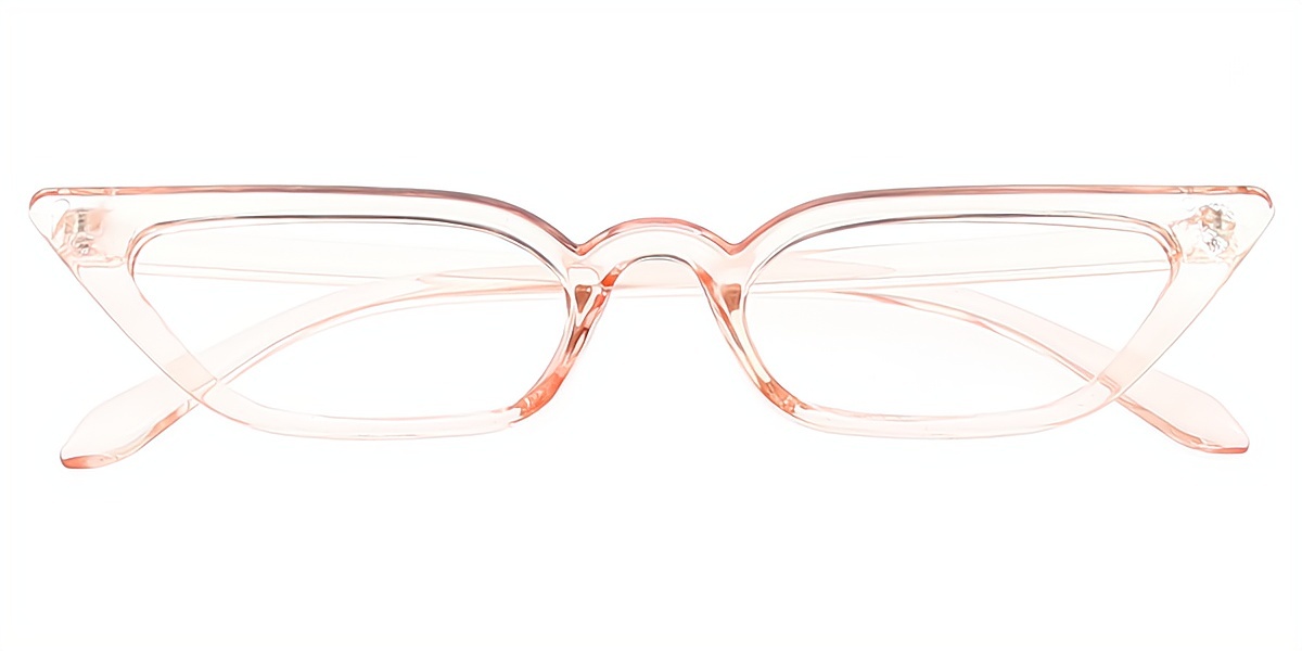 Pink Cat Eye Unique Plastic Eyeglasses