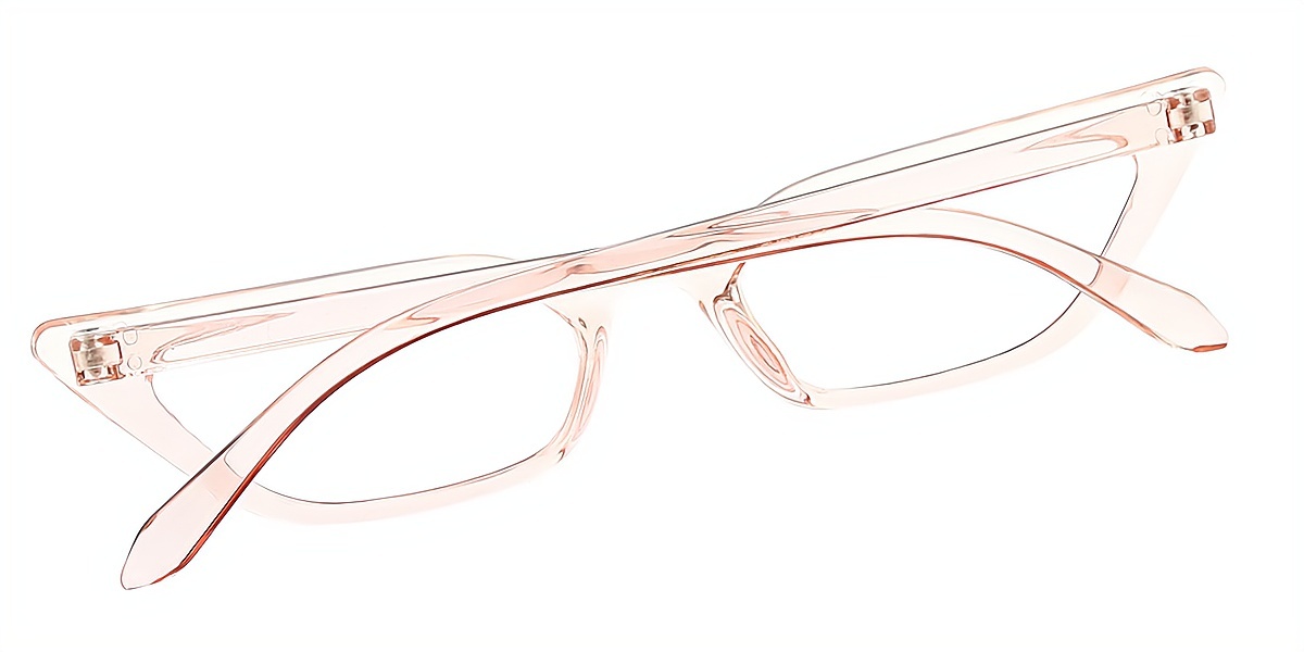 Pink Cat Eye Unique Plastic Eyeglasses