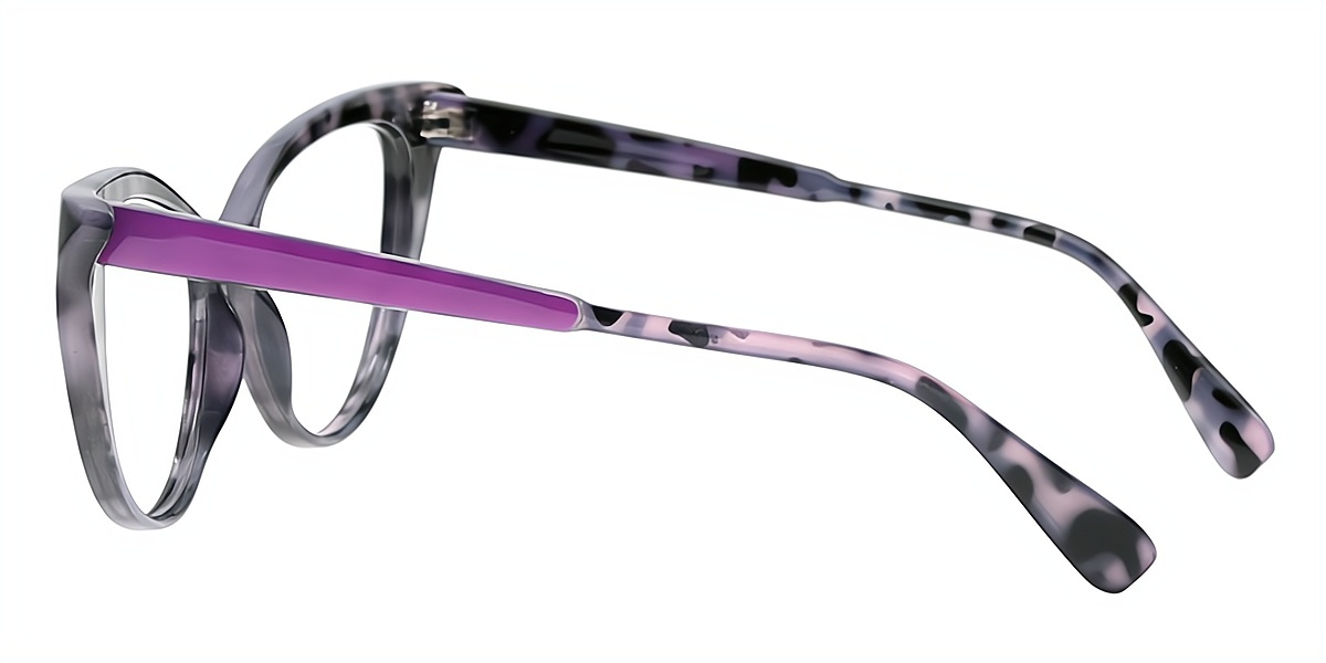 Mix Cat Eye Chic Oversized Plastic Eyeglasses