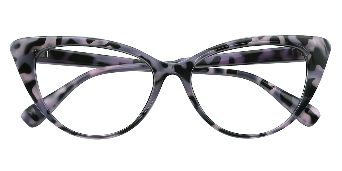 Mix Cat Eye Chic Oversized Plastic Eyeglasses