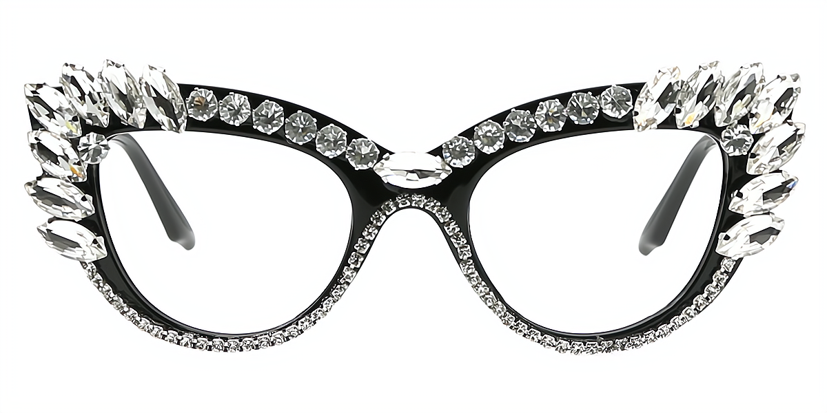 Marla Pink Cat Eye Unique Ornate Plastic Eyeglasses | Muukal.com